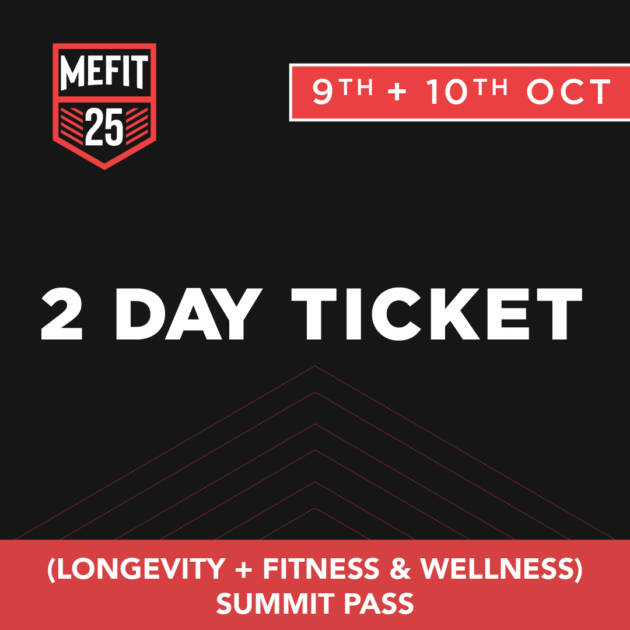 2 Days Pass – Biohacking and Longevity Summit Thursday 9 Oct +  Fitness & Wellness Summit Friday 10 Oct